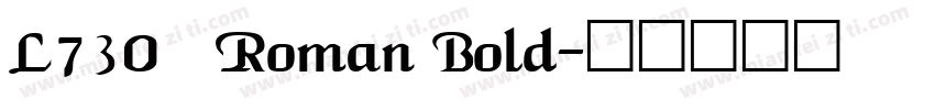 L730 Roman Bold字体转换